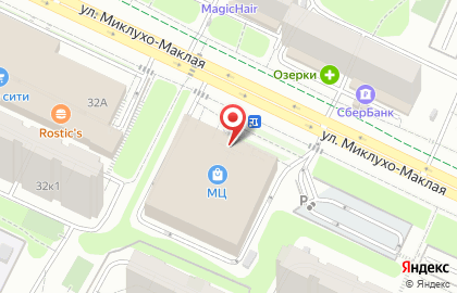 Автомат по продаже контактных линз ЛинзыТут на улице Миклухо-Маклая на карте