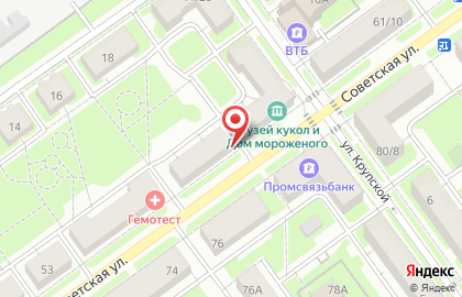 Продуктовый магазин в Москве на карте