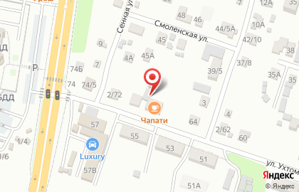 Чапати на карте