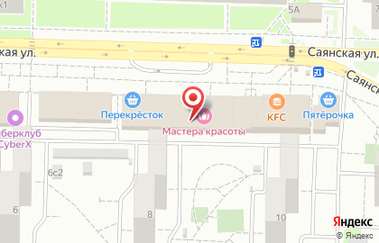 Салон Мастера Красоты на улице Саянская на карте