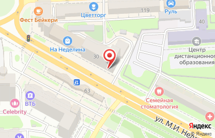 АКБ Мособлбанк на улице М.И. Неделина на карте