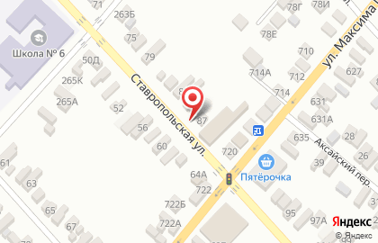 Кафе Оазис на Ставропольской улице на карте