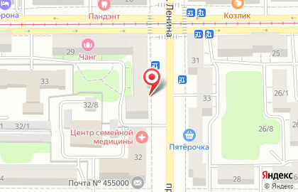 Бухгалтерская компания ГлавБух на проспекте Ленина на карте