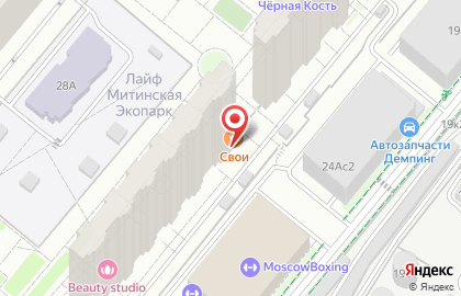 Магазин-бар bb Craft на Митинской улице на карте
