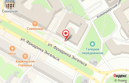 Политическая партия Единая Россия на улице Фридриха Энгельса на карте