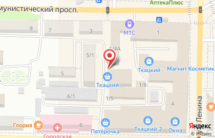 Мясной магазин на Коммунистическом проспекте на карте
