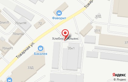 Торгово-производственная компания Воля на Товарной улице на карте