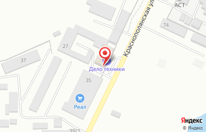 Торгово-сервисный центр строительного оборудования Дело Техники на Краснополянской улице на карте
