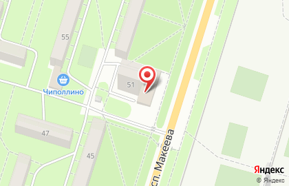 Магазин Красное & Белое на проспекте Макеева, 51 на карте