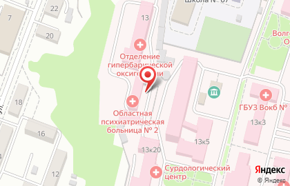 Волгоградская областная клиническая психиатрическая больница №2 на карте