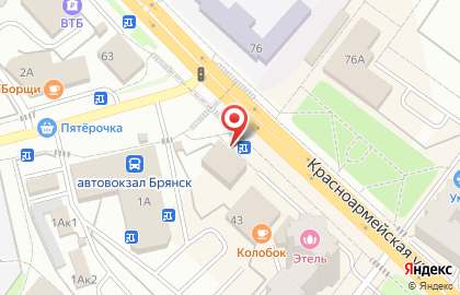 Киоск по продаже печатной продукции на Красноармейской улице на карте