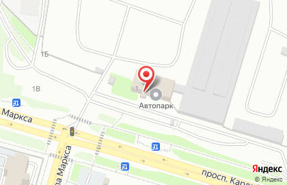 Автопарк в Петропавловске-Камчатском на карте