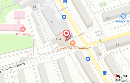Супермаркет Дикси на улице Космонавтов в Люберцах на карте