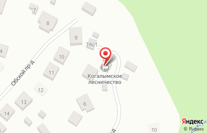 Когалымское участковое лесничество Сургутского территориального отдела на карте
