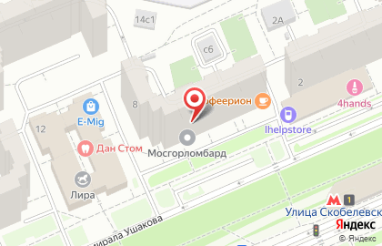 Секс-шоп Точка Любви на бульваре Адмирала Ушакова на карте