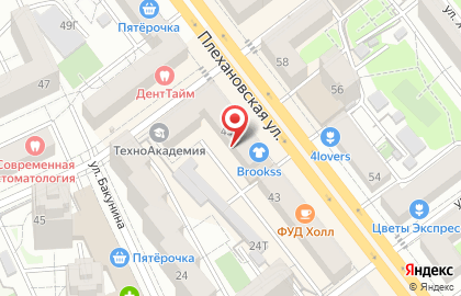 Студия декора и флористики Флорида на Плехановской улице на карте