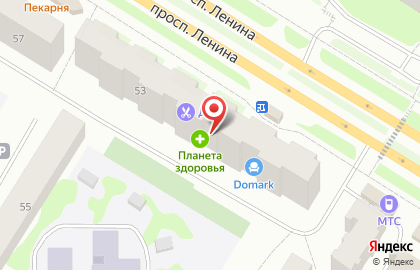 Салон красоты Конфетти на проспекте Ленина на карте