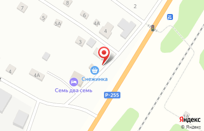Продуктовый магазин Снежинка на Верхней улице на карте