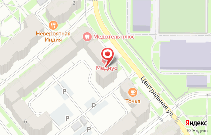 Продуктовый магазин на Центральной, 6 на карте