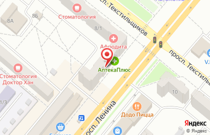 Лилия на проспекте Ленина на карте
