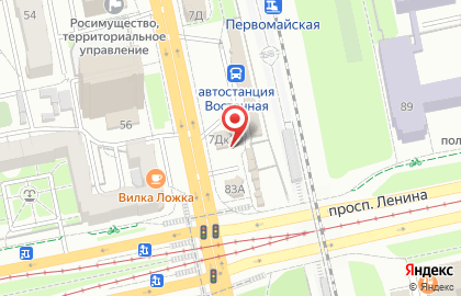 Салон цветов Орхидея в Октябрьском районе на карте