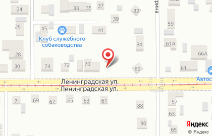 Магазин автозапчастей Автопорт на улице Ленинградской на карте
