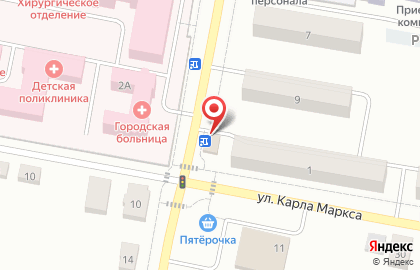 Магазин Русский на улице Карла Маркса на карте