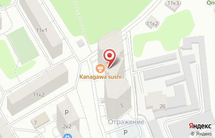 Мини-маркет в Парковом проезде на карте