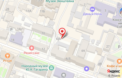 Автостоянка в Саратове на карте