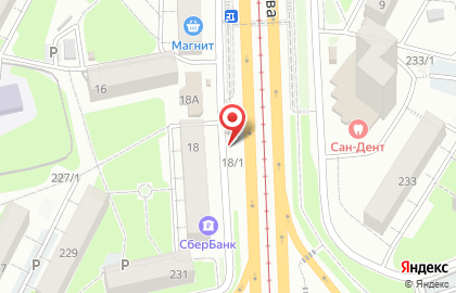 Банкомат СберБанк на улице Александра Матросова, 18/1 на карте