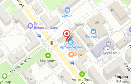 Магазин Московские торты на Октябрьской улице на карте