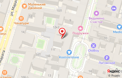 Материк на Пушкинской улице на карте