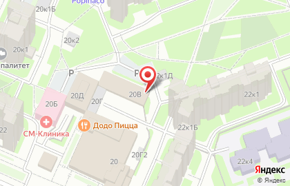 Супермаркет Дикси на улице Маршала Захарова, 20 на карте
