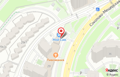 Банкомат СберБанк на Соколово-Мещерской улице, 29 на карте