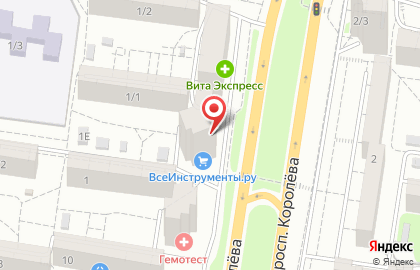 Зоомагазин Наши верные друзья на проспекте Королёва на карте