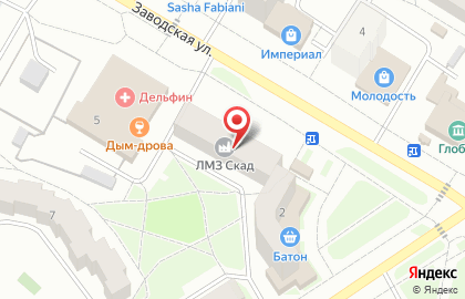Магазин обуви Ионесси на Заводской улице на карте