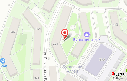 Бутовские аллеи, микрорайон, ООО ПОЛИР М на Бунинской Аллее на карте