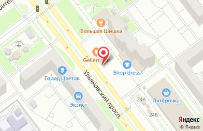 Супермаркет дверей Torex на Ульяновском проспекте на карте