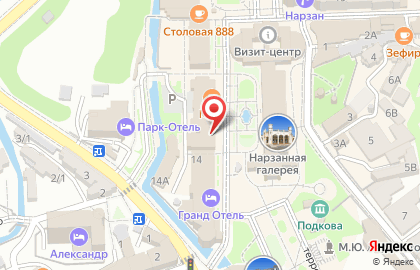 Ювелирный салон Самоцветы в Кисловодске на карте