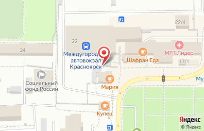 Пиццерия в Красноярске на карте