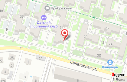 Магазин разливного пива на Санаторной улице на карте