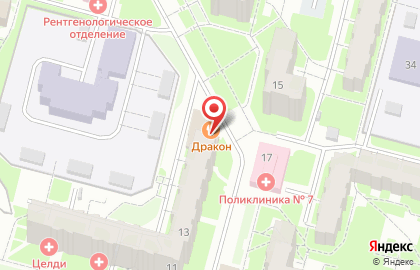 Кафе Дракон на Шекснинском проспекте на карте