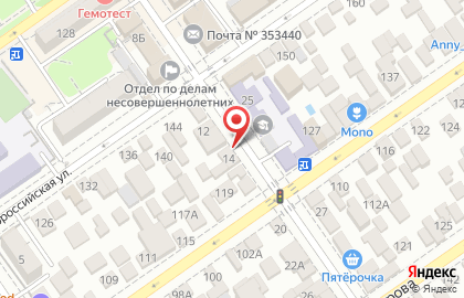 Парикмахерская Дебют на Краснодарской улице на карте