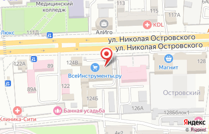 Типография Ярко5 на улице Николая Островского на карте