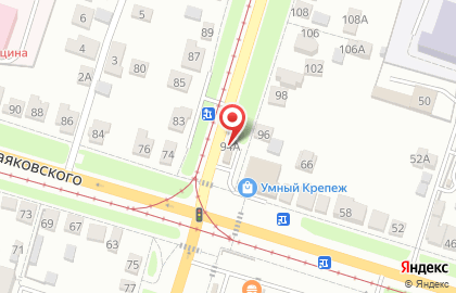 Киоск фастфудной продукции в Железнодорожном районе на карте