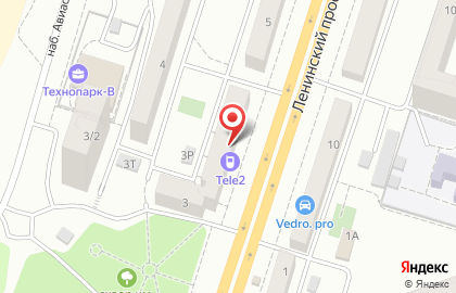 Служба недвижимости Сота на Ленинском проспекте на карте