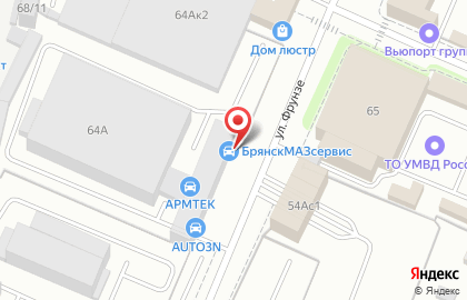 Производственное предприятие Брянский авторемонтный завод №2 на карте