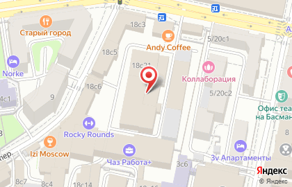 Опус на Новорязанской улице на карте