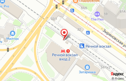 Торговая Площадь на Зыряновской улице на карте