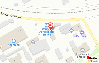 Автосервис Форсаж на Канашской улице на карте